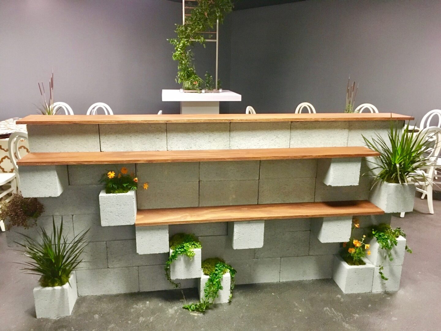 Planter Wall Concrete Blocks 3